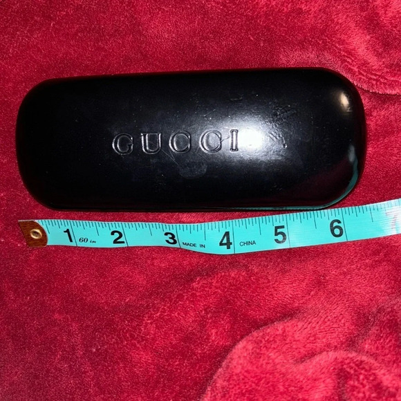 Authentic  Gucci Black leather Sunglasses case - Picture 7 of 11